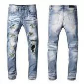 amiri denim jeans skinny-fit distressed stretch destroy hole